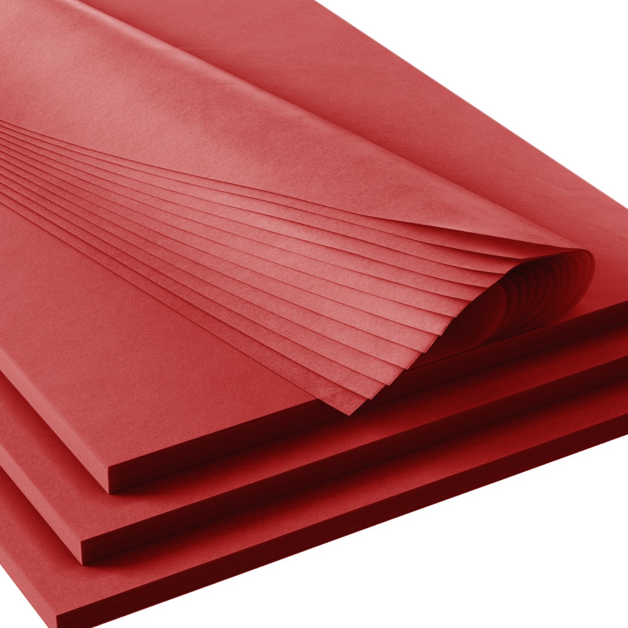 Satinwrap Solid Tissue - Quire, 20'' x 30'', Mandarin Red - Shamrock