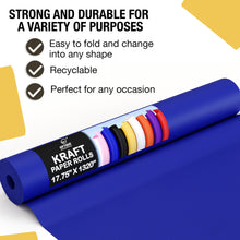 Load image into Gallery viewer, 17.75 In. x 110 Ft. Dark Blue Kraft Paper Roll | 2 Pack