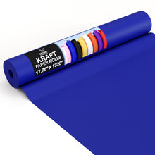 Load image into Gallery viewer, 17.75 In. x 110 Ft. Dark Blue Kraft Paper Roll | 2 Pack