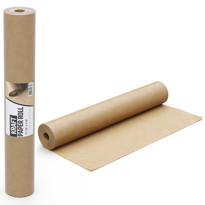2 Pack of - Natural Kraft Paper Roll 17.75 in. x 110 ft.