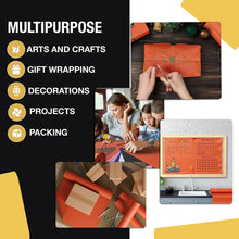 Load image into Gallery viewer, 17.75 In. x 110 Ft. Orange Kraft Paper Roll | 2 Pack