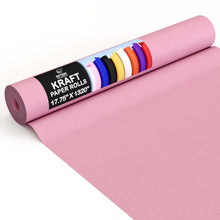 Load image into Gallery viewer, 17.75 In. x 110 Ft. Pink Kraft Paper Roll | 2 Pack