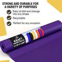 Load image into Gallery viewer, 17.75 In. x 110 Ft. Purple Kraft Paper Roll | 2 Pack