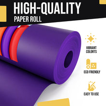 Load image into Gallery viewer, 17.75 In. x 110 Ft. Purple Kraft Paper Roll | 2 Pack