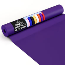 Load image into Gallery viewer, 17.75 In. x 110 Ft. Purple Kraft Paper Roll | 2 Pack