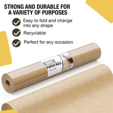 Load image into Gallery viewer, 17.75 In. x 110 Ft. Natural Kraft Paper Roll | 2 Pack