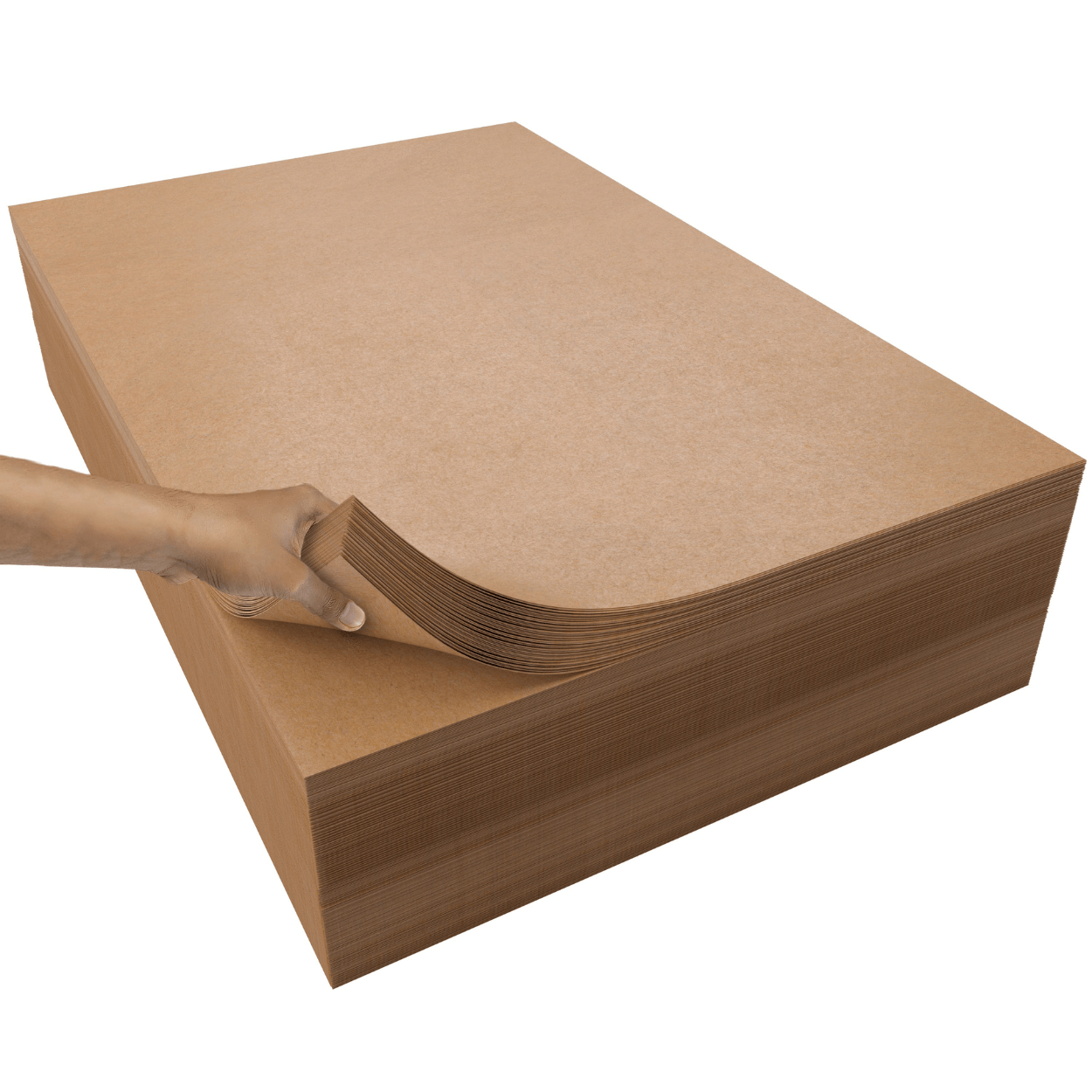 Kraft shop paper sheets
