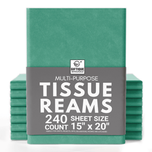 Load image into Gallery viewer, Dark Green Tissue Paper - 15x20 - 240 Sheets - Giftique Wholesale
