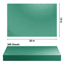 Load image into Gallery viewer, Dark Green Tissue Paper - 15x20 - 240 Sheets - Giftique Wholesale