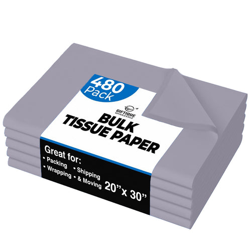 Gray Tissue Paper - 20x30 - Giftique Wholesale