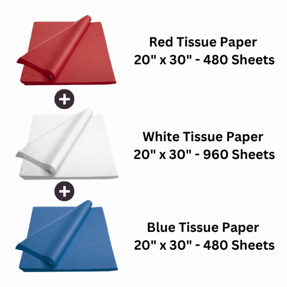 Wholesale White Tissue Paper in Bulk - 15x20 inch - 960 Sheets