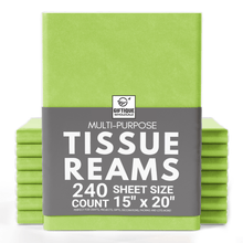 Load image into Gallery viewer, Lime Green Tissue Paper - 15x20 - 240 Sheets - Giftique Wholesale