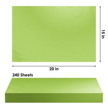 Load image into Gallery viewer, Lime Green Tissue Paper - 15x20 - 240 Sheets - Giftique Wholesale