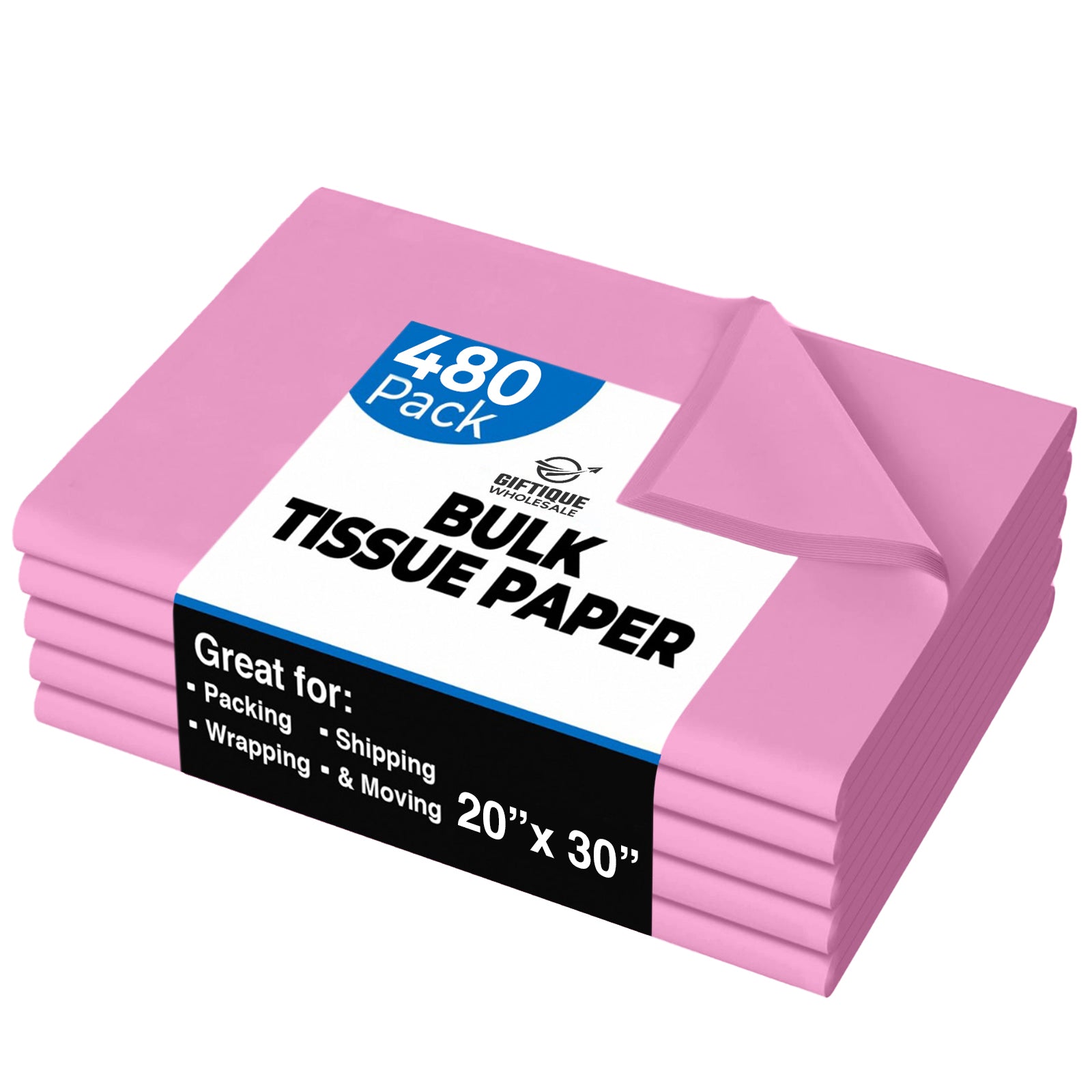 Hot Pink Tissue Paper Squares, Bulk 48 Sheets, Premium Gift Wrap Feronia  packaging, Large 20 Inch x 30 Inch 