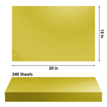 Load image into Gallery viewer, Yellow Tissue Paper - 15x20 - 240 Sheets - Giftique Wholesale