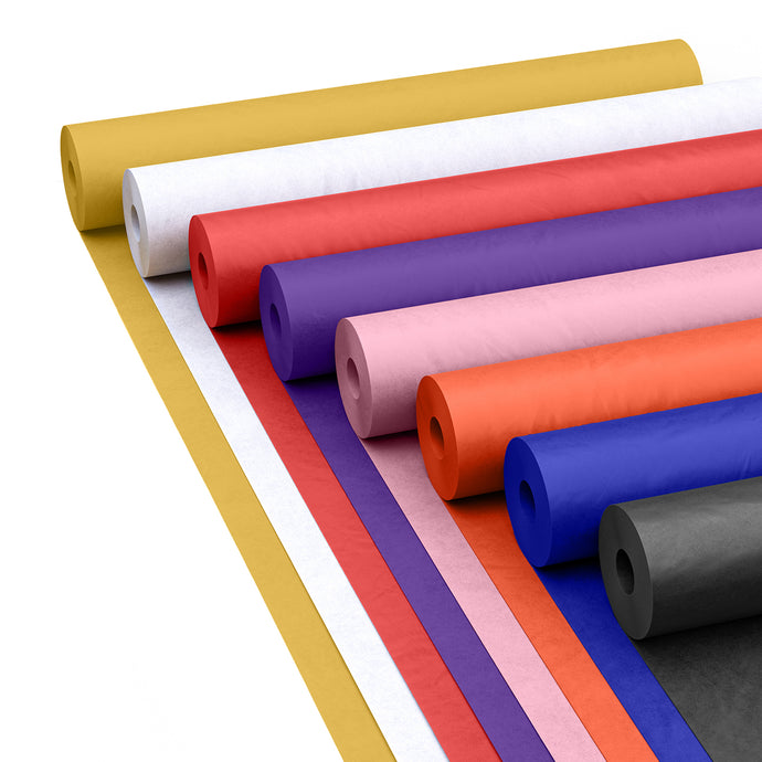 8 Pack of - Assorted Color Kraft Paper Rolls 17.75 in. x 110 ft.