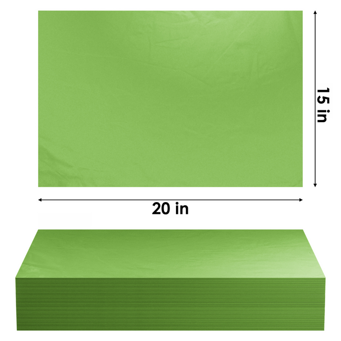 Case of Lime Green Tissue Paper - 15