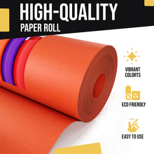 Load image into Gallery viewer, 2 Pack of - Orange Kraft Paper Roll 17.75 in. x 110 ft.

