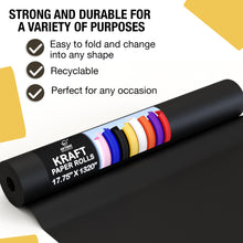 Load image into Gallery viewer, 17.75 In. x 110 Ft. Black Kraft Paper Roll | 2 Pack
