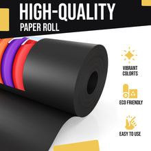 Load image into Gallery viewer, 17.75 In. x 110 Ft. Black Kraft Paper Roll | 2 Pack
