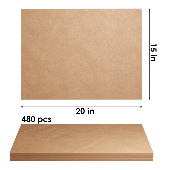 15x20 Kraft Paper - 480 Sheets - Giftique Wholesale
