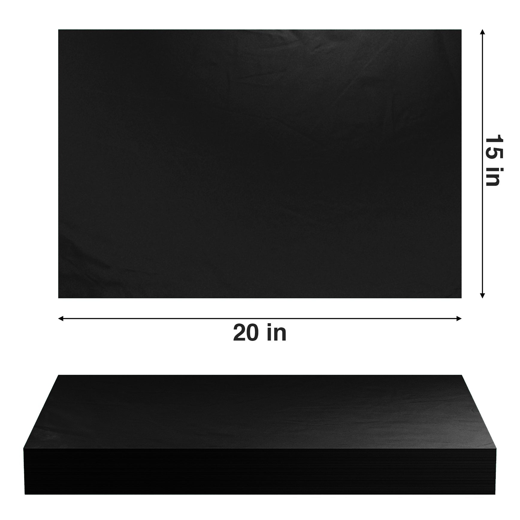 Black Tissue Paper - 15x20