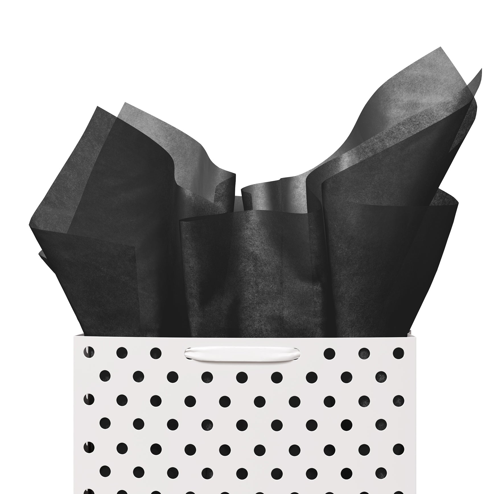 Black Tissue Paper with Logo 20 x20 inch 