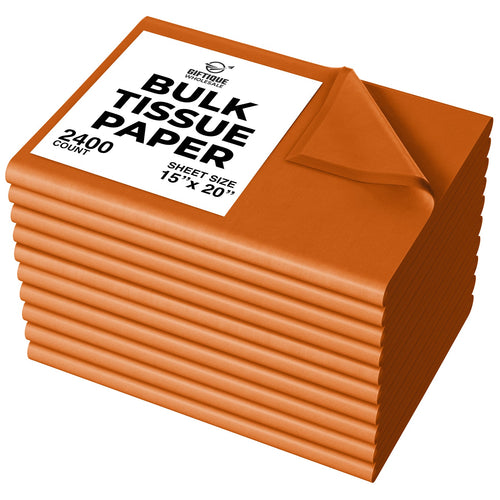 Bulk Orange Tissue Paper Sheets