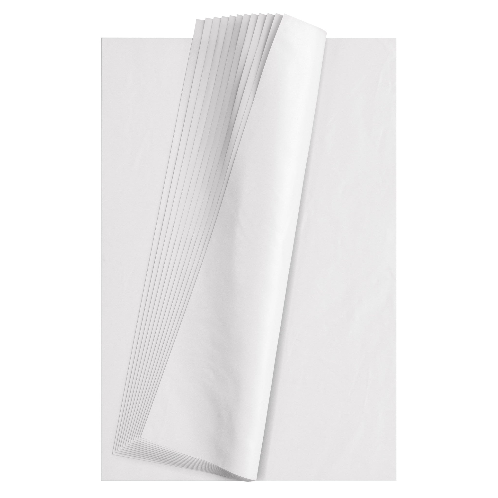 25pk White Tissue Paper Sheets for Packaging 75 x 50cm, White