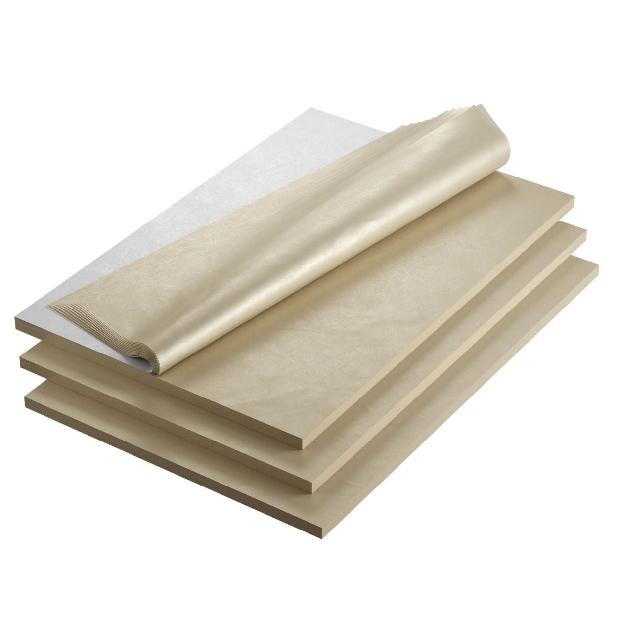 480 Sheets Light Yellow Tissue Paper Bulk 750x500mm