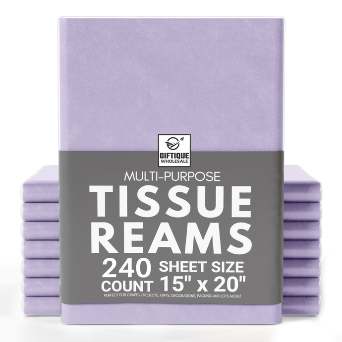 Lavender Tissue Paper - 15x20 - 240 Sheets - Giftique Wholesale