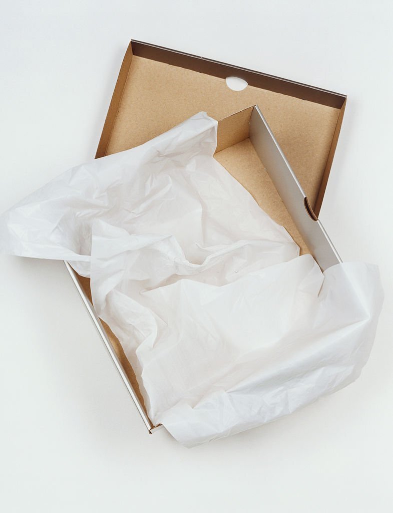 White Tissue Paper 10.5 x 5.5 inches (15 x 27 cm) Bulk 17 gsm Plain