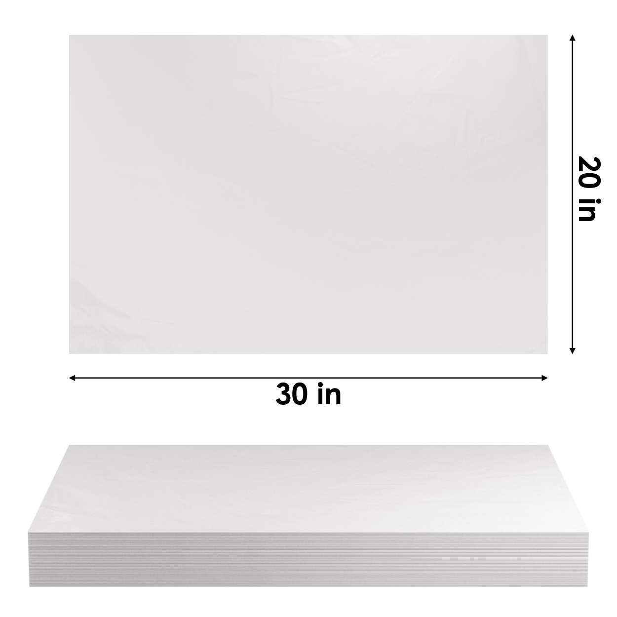 960 Sheets of 20 x 30 White Tissue Reams - Versatile Craft, Packing, and  Gift Wrapping Paper