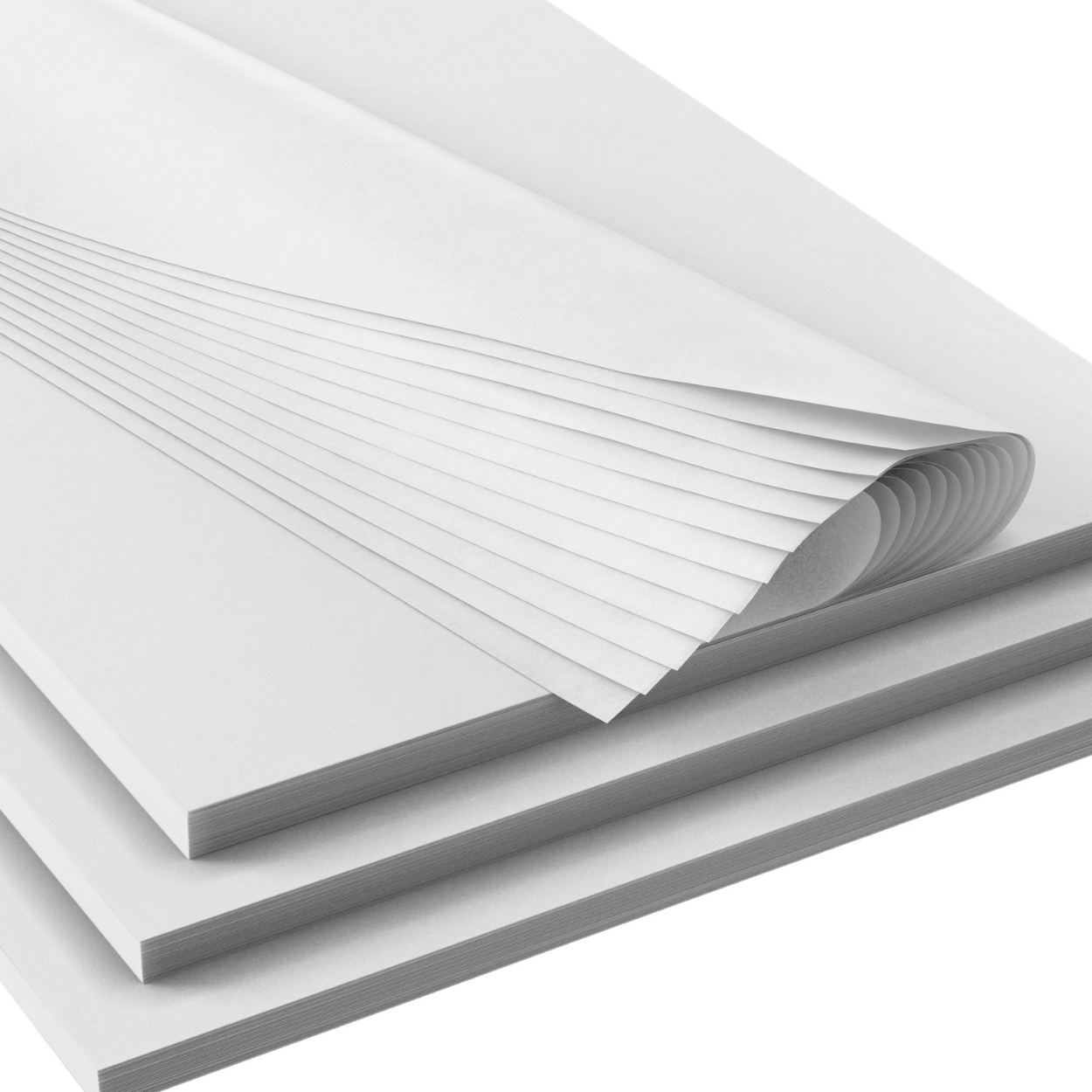 White Glitter Tissue Paper 20 X 30 by Satin Wrap | Quantity: 200