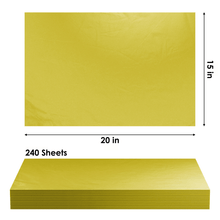 Load image into Gallery viewer, Yellow Tissue Paper - 15x20 - 240 Sheets - Giftique Wholesale
